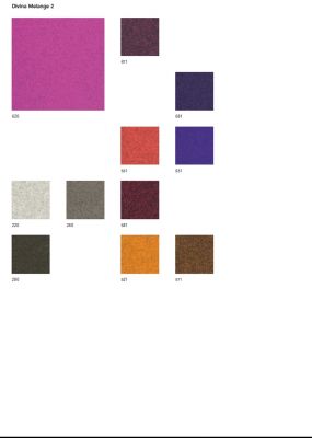 Stoffmusterkarte Divina Melange Kvadrat